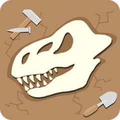 Взлом Dino Fossil Dig - Jurassic Adv (Дино Фоссил Диг)  [МОД Бесконечные деньги] - последняя версия apk на Андроид