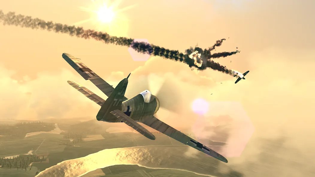 Warplanes: WW2 Dogfight (Варплейнс)  [МОД Mega Pack] Screenshot 2