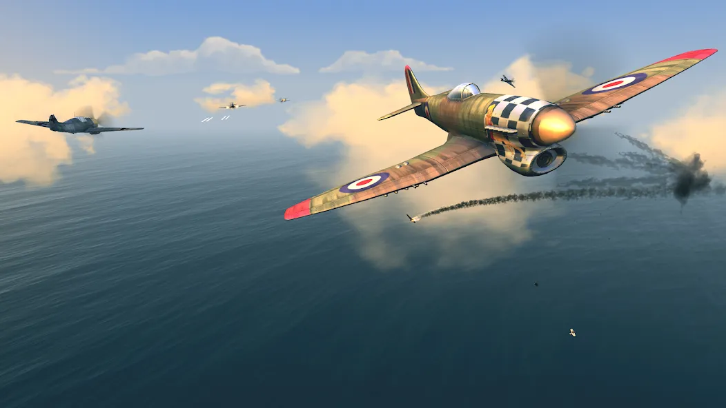 Warplanes: WW2 Dogfight (Варплейнс)  [МОД Mega Pack] Screenshot 4