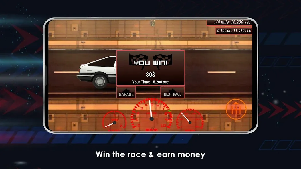 Japan Drag Racing (Драгрейсинг в Японии)  [МОД Бесконечные монеты] Screenshot 4