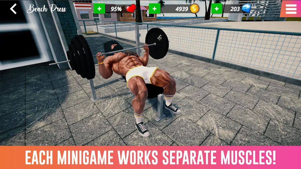 Iron Muscle IV - GYM simulator (Айрон Масл АйВи)  [МОД Mega Pack] Screenshot 3