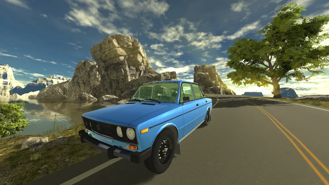 Russian Car Lada 3D  [МОД Много монет] Screenshot 1