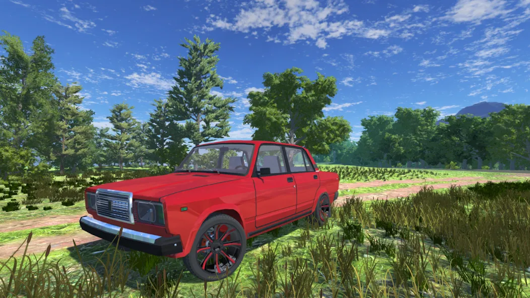 Russian Car Lada 3D  [МОД Много монет] Screenshot 2