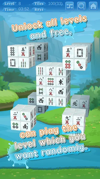 Stacker Mahjong 3D (Стаккер Маджонг 3Д)  [МОД Menu] Screenshot 3