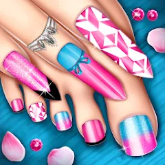 Скачать взломанную Nail Art Fashion Salon Game  [МОД Бесконечные деньги] - последняя версия apk на Андроид