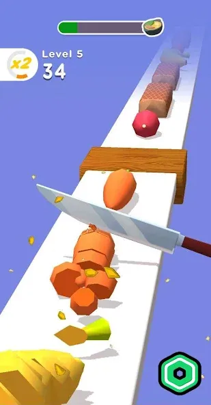 Super Slices Robux Roblominer (упер Слайсес Робукс Робломайнер)  [МОД Menu] Screenshot 2