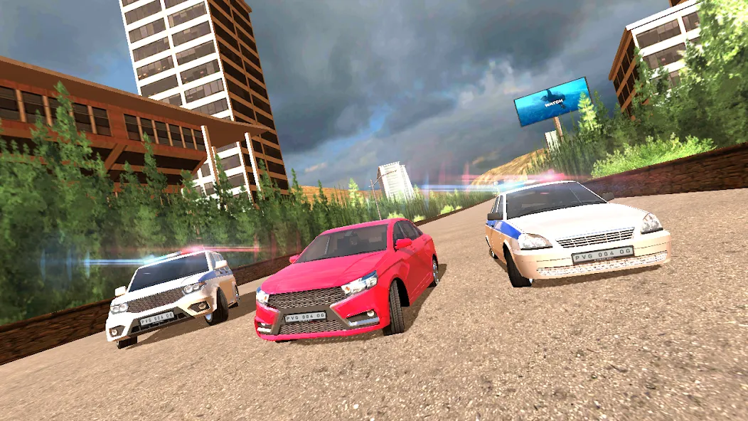 Police Car Chase  [МОД Много монет] Screenshot 3