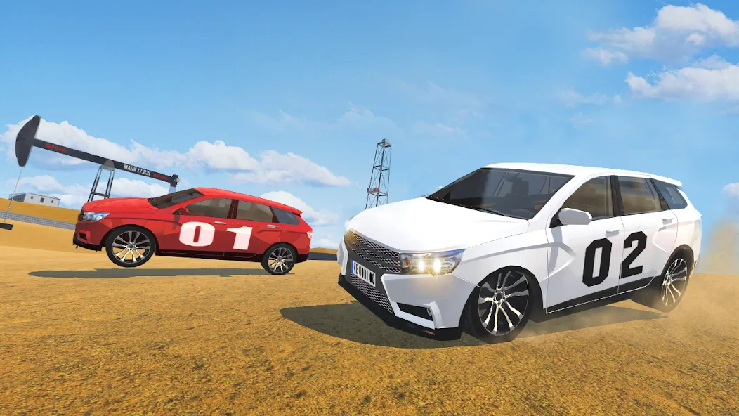 Russian Cars: VestaSW  [МОД Бесконечные монеты] Screenshot 5