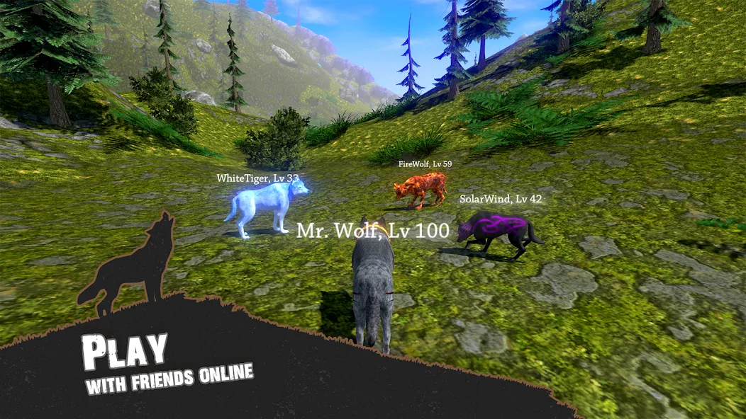 Wolf Simulator - Animal Games  [МОД Бесконечные деньги] Screenshot 3