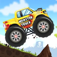 Скачать взломанную Kids Monster Truck Racing Game  [МОД Много денег] - стабильная версия apk на Андроид