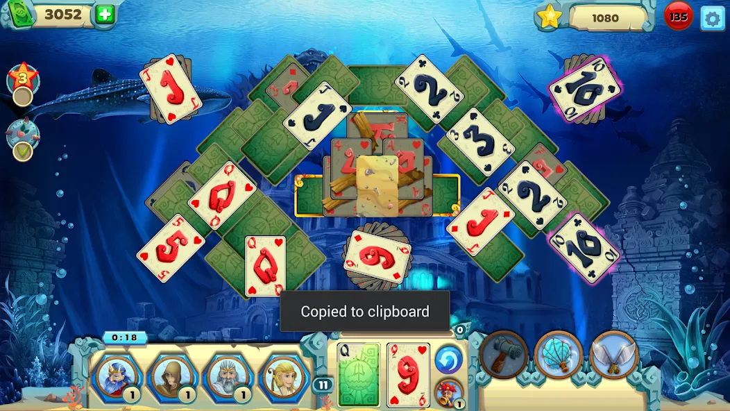 Solitaire Atlantis (олитэр Атлантис)  [МОД Все открыто] Screenshot 3