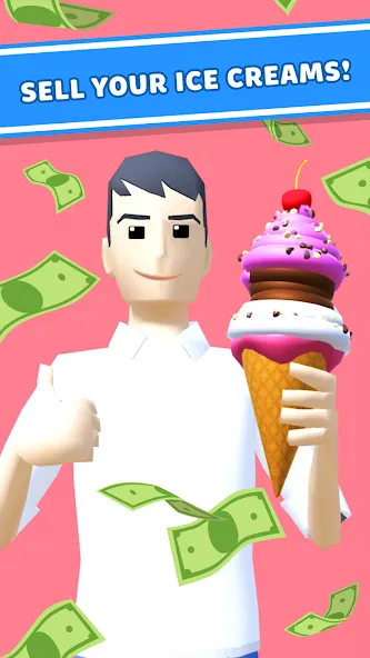 Ice Cream Inc. ASMR, DIY Games  [МОД Много денег] Screenshot 2