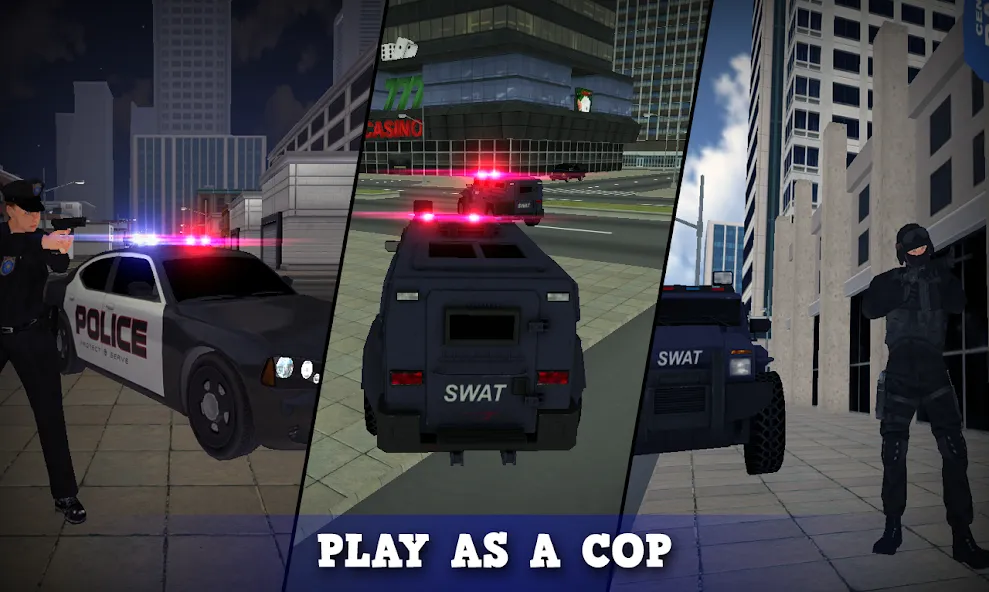 Justice Rivals 3 Cops&Robbers  [МОД Mega Pack] Screenshot 1