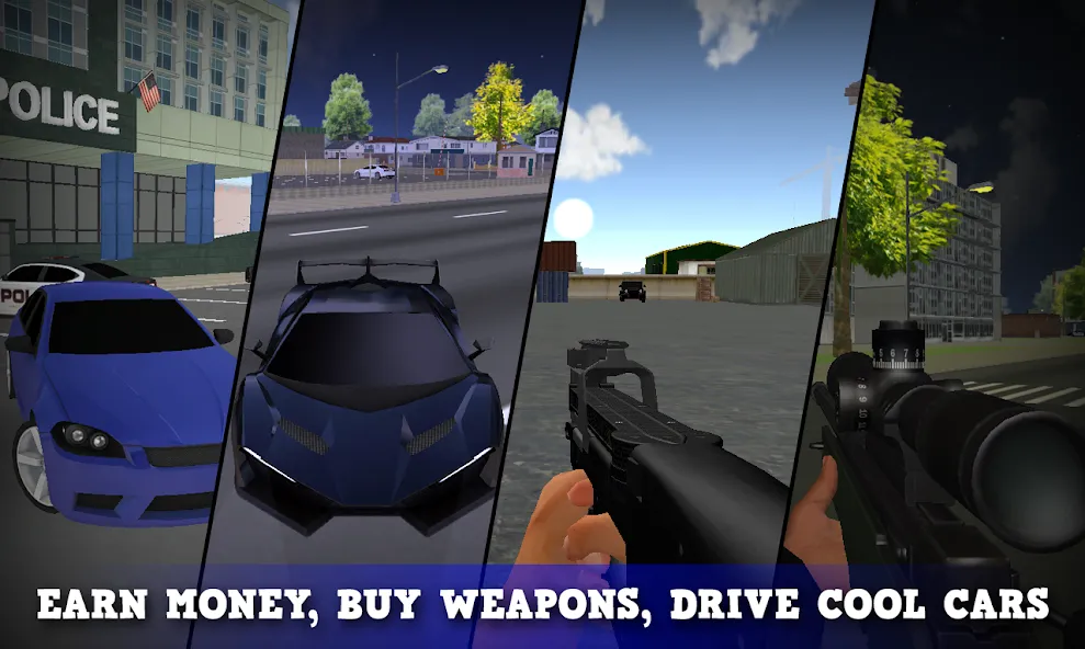 Justice Rivals 3 Cops&Robbers  [МОД Mega Pack] Screenshot 3