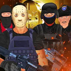 Взломанная Justice Rivals 3 Cops&Robbers  [МОД Mega Pack] - полная версия apk на Андроид