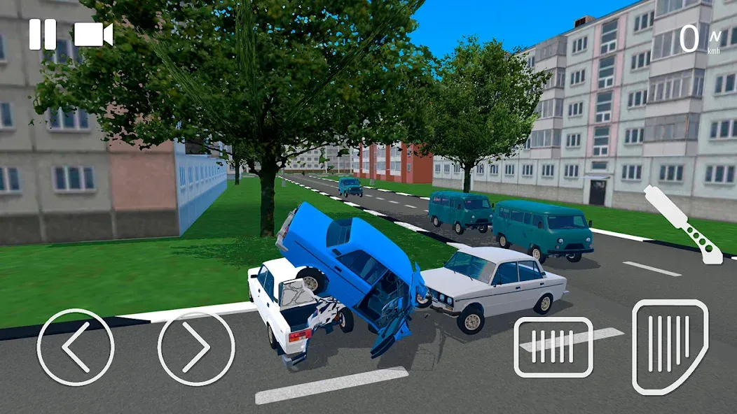 Russian Car Crash Simulator (Рашн Кар Краш Симулятор)  [МОД Бесконечные деньги] Screenshot 2