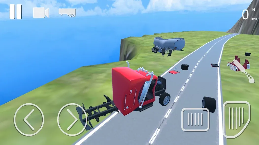 Truck Crash Simulator Accident (Симулятор ДТП с грузовиком)  [МОД Unlocked] Screenshot 1