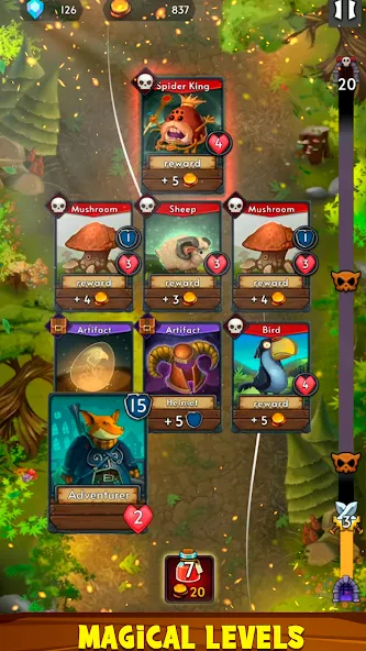 Card Dungeons: Rouge RPG (Кард Данжены)  [МОД Unlocked] Screenshot 3