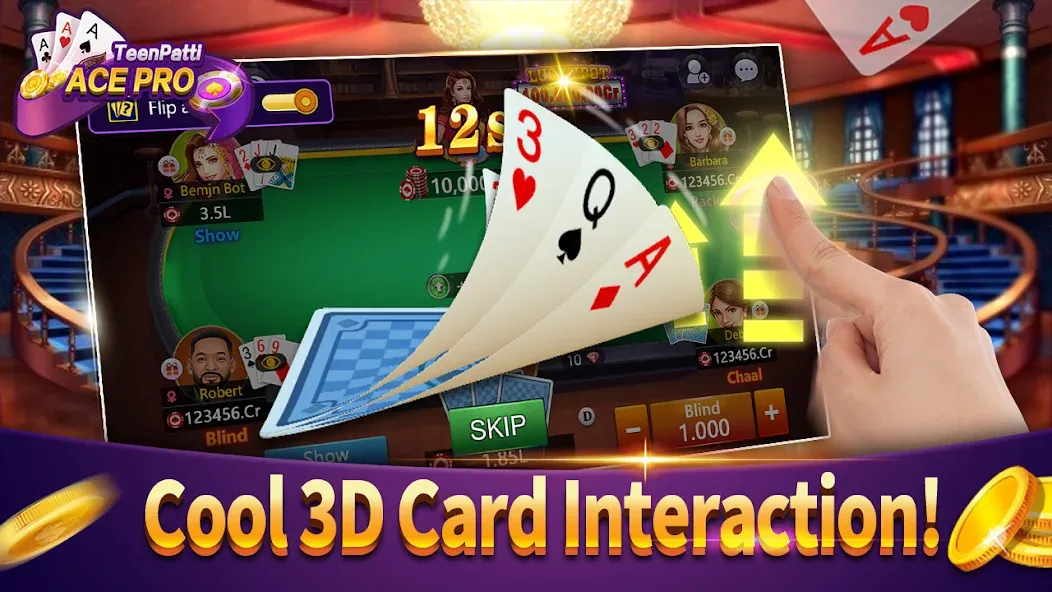 Teenpatti Ace Pro -poker,rummy (Тинпатти Эйс Про)  [МОД Mega Pack] Screenshot 2