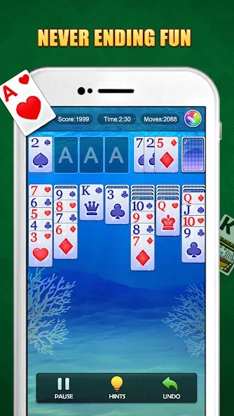 Solitaire Puzzle : Card Jigsaw (Солитер головоломка)  [МОД Unlimited Money] Screenshot 2