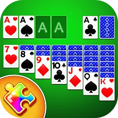 Взлом Solitaire Puzzle : Card Jigsaw (Солитер головоломка)  [МОД Unlimited Money] - полная версия apk на Андроид