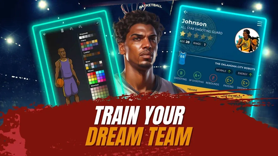 Astonishing Basketball Manager (Удивительный баскетбольный менеджер)  [МОД Unlocked] Screenshot 3