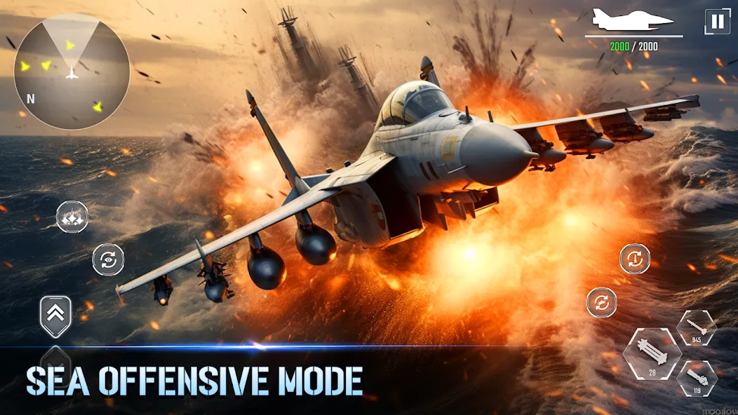 Aircraft Strike: Jet Fighter  [МОД Menu] Screenshot 2