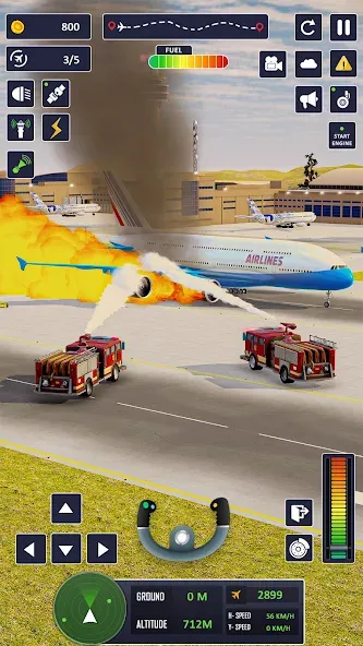 Airplane Game Flight Simulator  [МОД Много денег] Screenshot 5