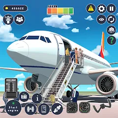 Скачать взломанную Airplane Game Flight Simulator  [МОД Много денег] - полная версия apk на Андроид