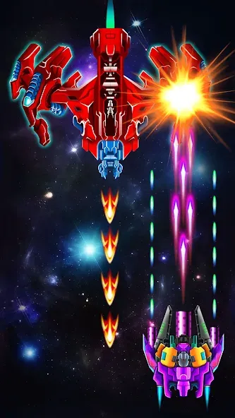 Galaxy Attack: Shooting Game (Гэлэкси Аттак)  [МОД Все открыто] Screenshot 4