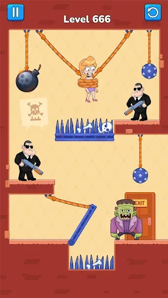 Cut Master: Fun Rope Cut Game (Кат зе Роуп)  [МОД Много монет] Screenshot 5