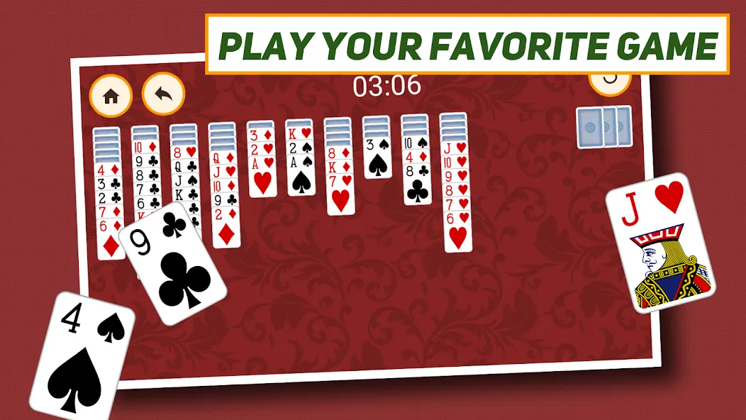 Spider Solitaire: Classic  [МОД Unlimited Money] Screenshot 5