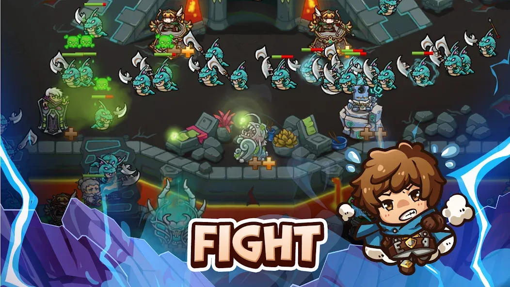 Crazy Defense Heroes - TD Game (Крейзи Дефенс Хероес)  [МОД Меню] Screenshot 3