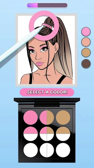 Makeup Kit - Color Mixing  [МОД Бесконечные монеты] Screenshot 2