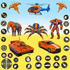 Взлом Spider Mech Wars - Robot Game  [МОД Много денег] - стабильная версия apk на Андроид