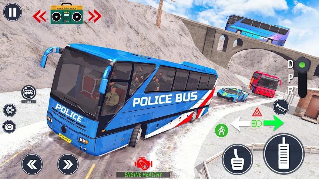 Police Bus Simulator Bus Games  [МОД Меню] Screenshot 5