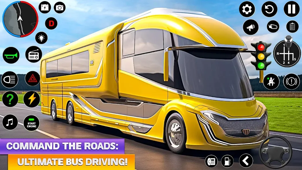 Ultimate Bus Driving Simulator (Ультимативный симулятор вождения автобуса)  [МОД Много денег] Screenshot 3