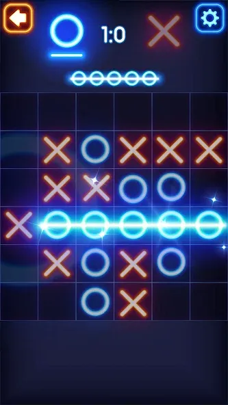 Tic Tac Toe Glow: 2 Players  [МОД Много монет] Screenshot 4