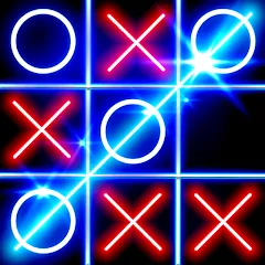 Взлом Tic Tac Toe Glow: 2 Players  [МОД Много монет] - последняя версия apk на Андроид