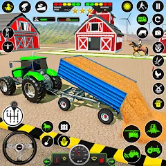 Взломанная Tractor Farming: Tractor Games (Тракторное хозяйство)  [МОД Все открыто] - последняя версия apk на Андроид