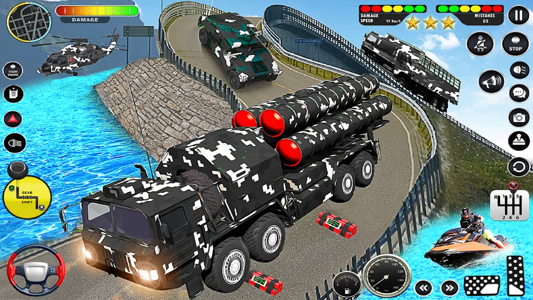 Army Vehicle Transport Truck (Армейский транспортный грузовик для военной техники)  [МОД Menu] Screenshot 3