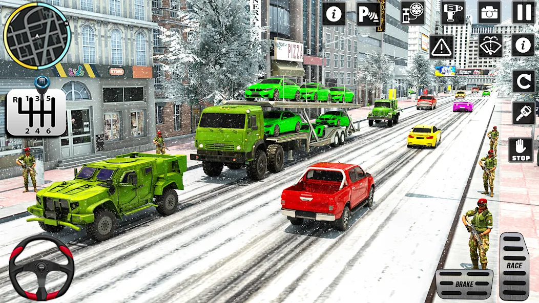 US Army Games Truck Transport (Армейские военные транспортные игры)  [МОД Много денег] Screenshot 5