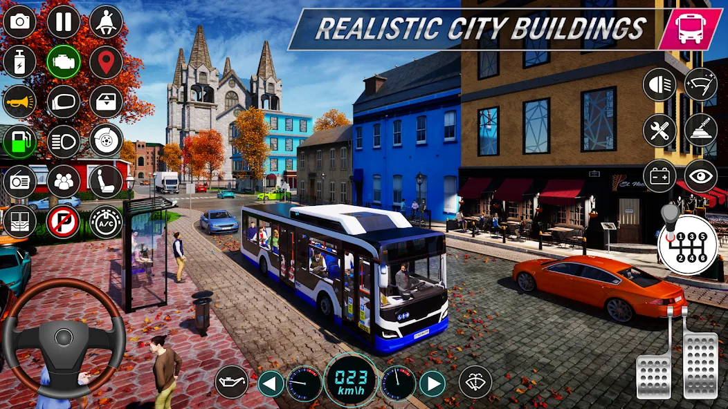 City Bus Simulator: Bus Games (Риал Сити Бас Симулятор Геймс)  [МОД Много монет] Screenshot 3