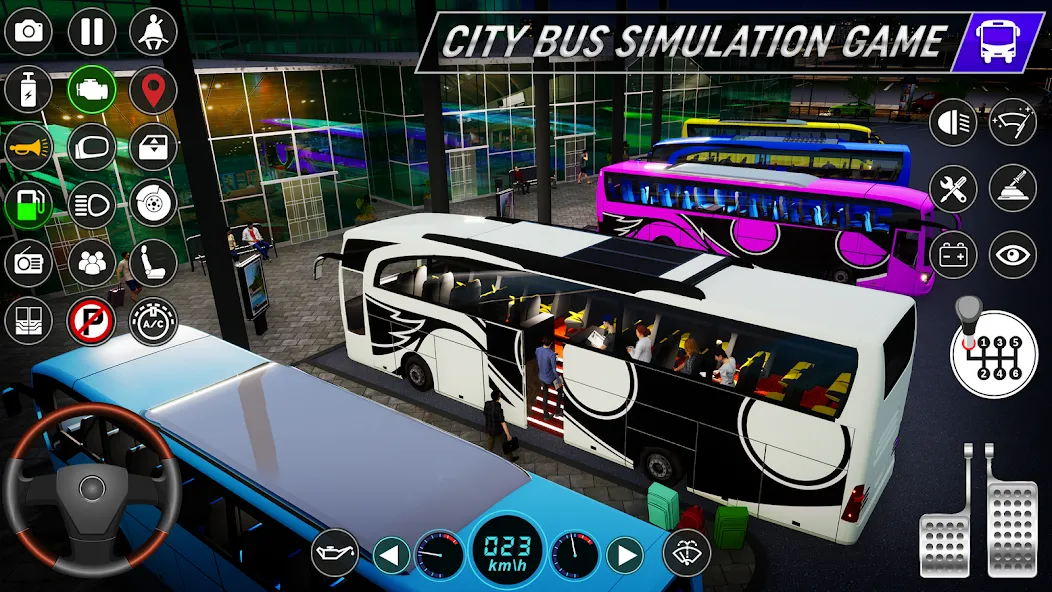 City Bus Simulator: Bus Games (Риал Сити Бас Симулятор Геймс)  [МОД Много монет] Screenshot 4