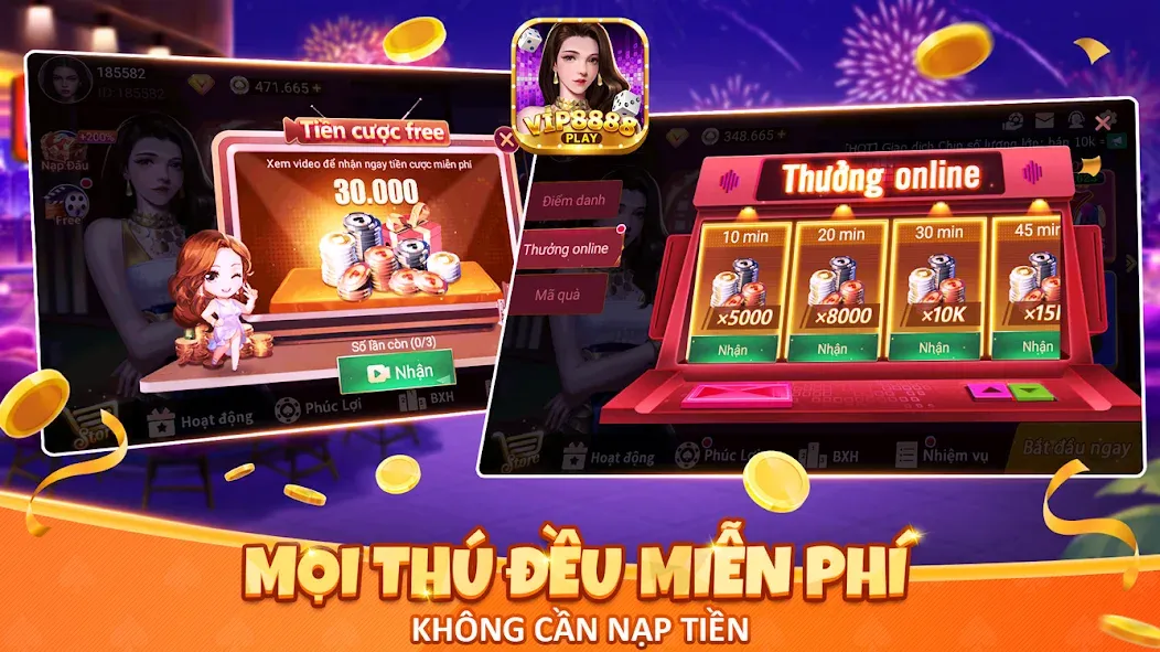 VIP8888 Play - Sòng Bạc ONLINE (ВИП8888 Плей)  [МОД Unlocked] Screenshot 2