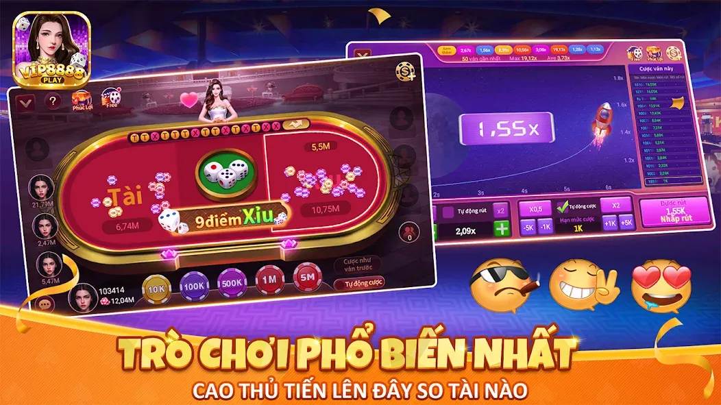 VIP8888 Play - Sòng Bạc ONLINE (ВИП8888 Плей)  [МОД Unlocked] Screenshot 3