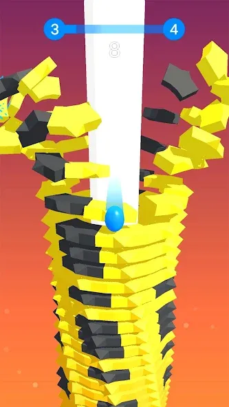 Stack Ball - Crash Platforms (Стэк Болл)  [МОД Бесконечные деньги] Screenshot 2