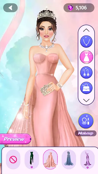 Dress Up Fashion: Makeup Games  [МОД Unlimited Money] Screenshot 5