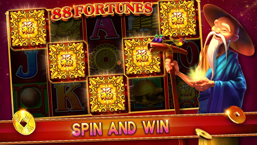 88 Fortunes Casino Slot Games (Форчунс)  [МОД Бесконечные деньги] Screenshot 1