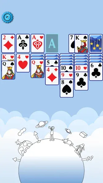 Solitaire Space™ (Солярис Спейс)  [МОД Unlimited Money] Screenshot 2